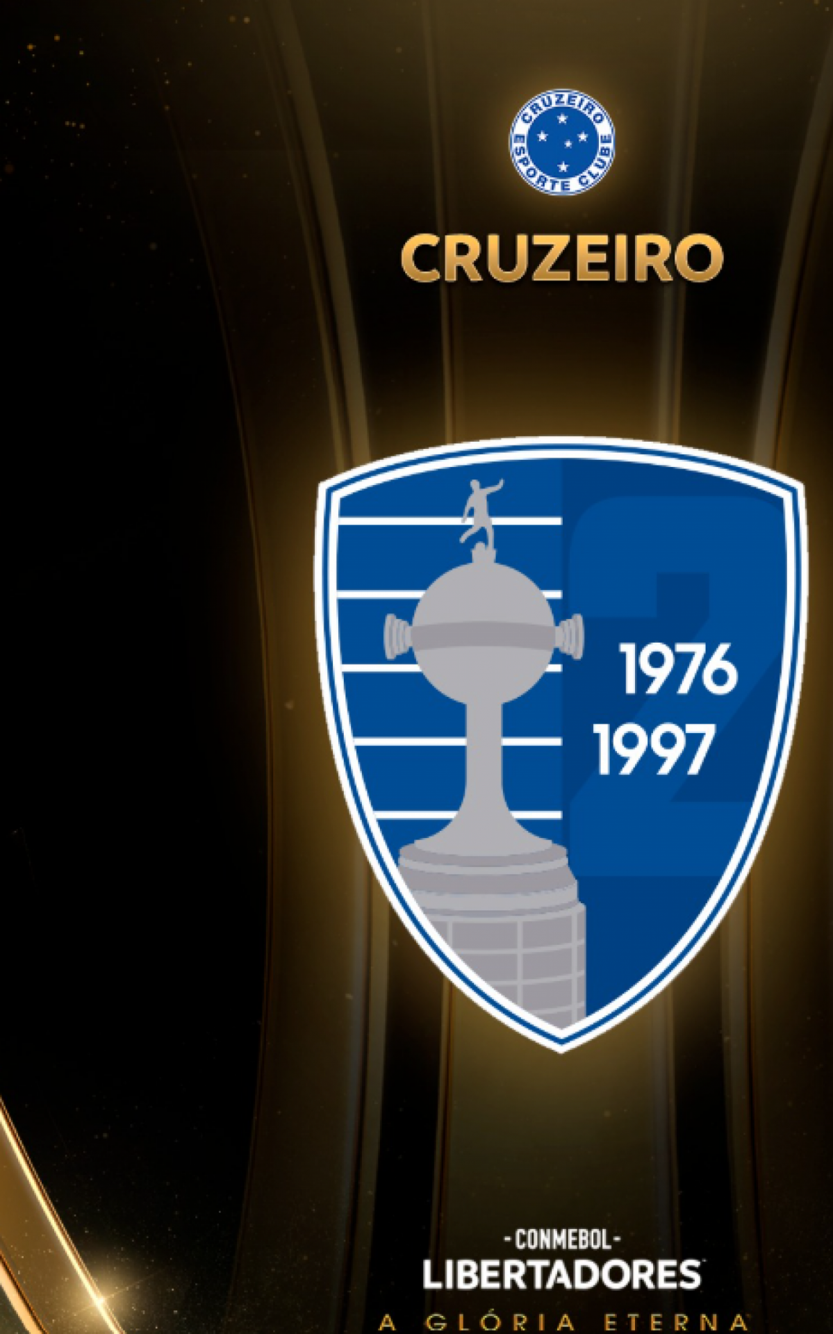 Cruzeiro usará o patch de campeão da Libertadores pelos títulos de 1976 e 1997
