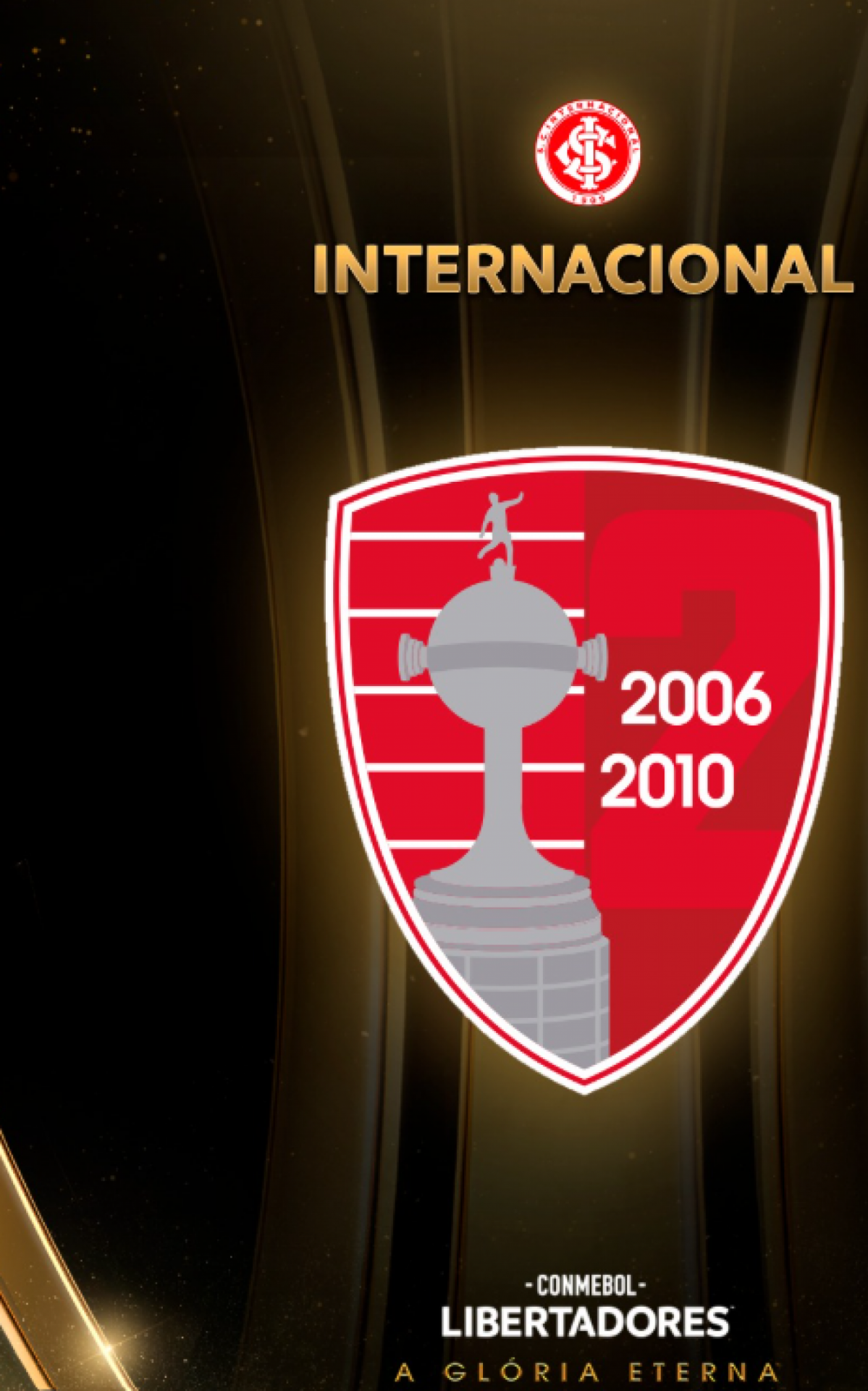 Quando voltar à Libertadores, Internacional usará o patch de campeão pelos títulos de 2006 e 2010