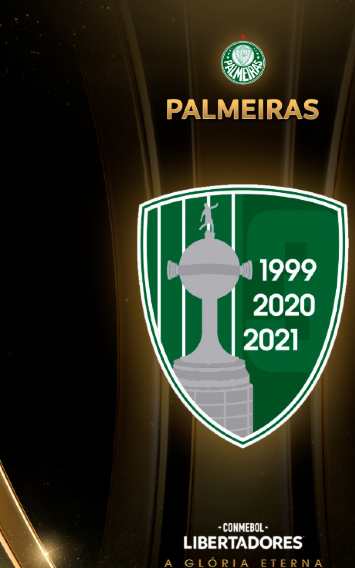Palmeiras usará o patch de campeão da Libertadores pelos títulos de 1999, 2020 e 2021