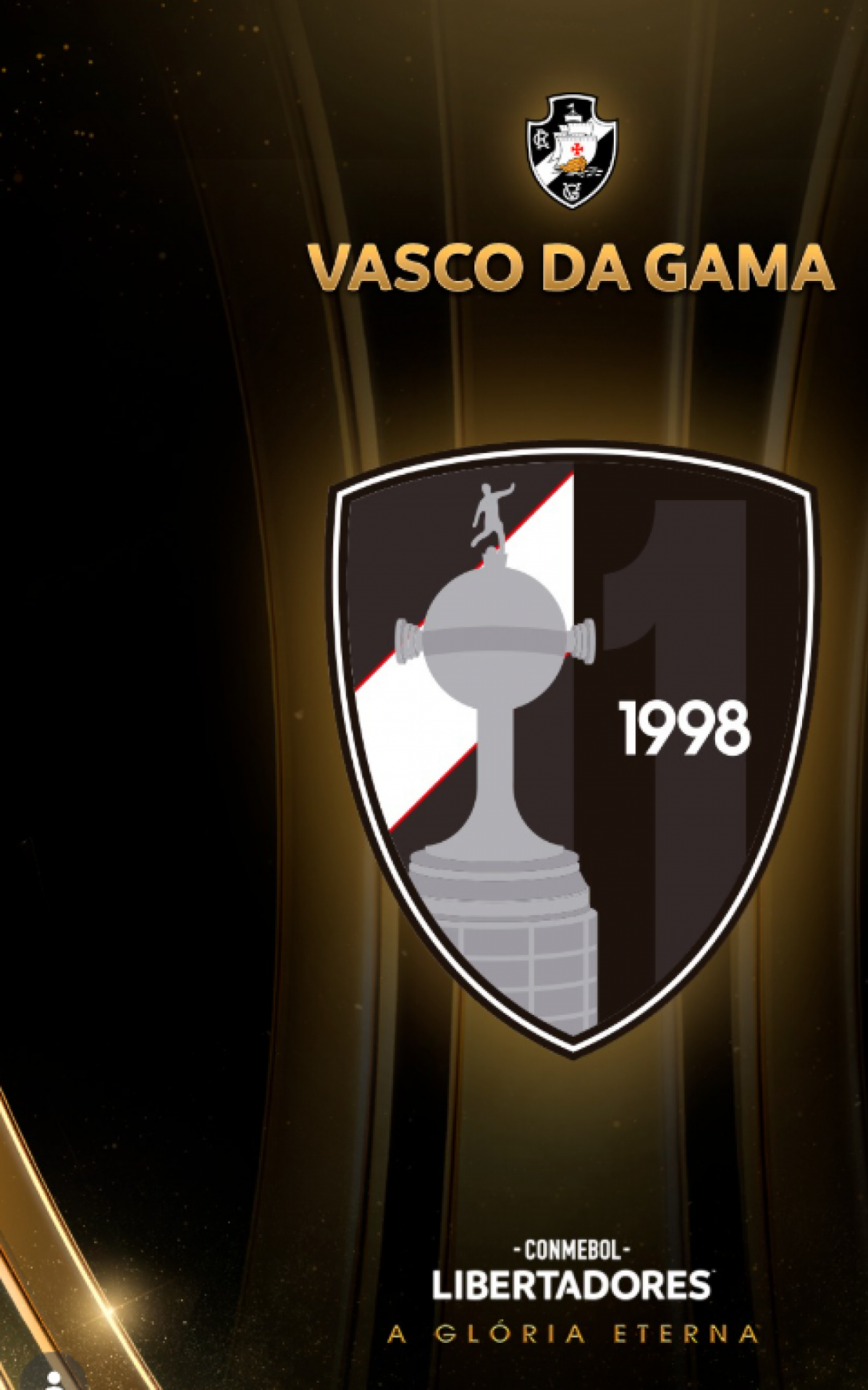 Vasco usará o patch de campeão da Libertadores pelo título de 1998