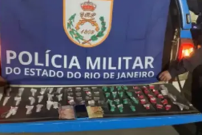 PM apreende drogas e prende suspeito ligado ao CV em Nova Friburgo