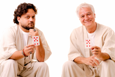 Léo Pinheiro e Sergio Chiavazzoli gravam audiovisual Embaralhando 7
