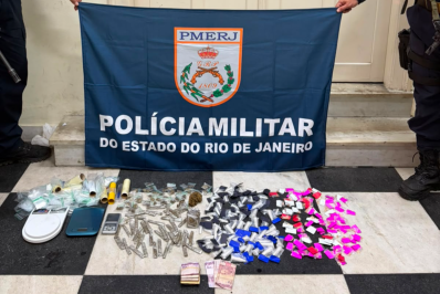 Jovem é detido com drogas e balanças após fuga no Morro do MIC