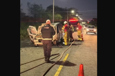 Explosão em carro com GNV deixa homem gravemente ferido em São Pedro 
