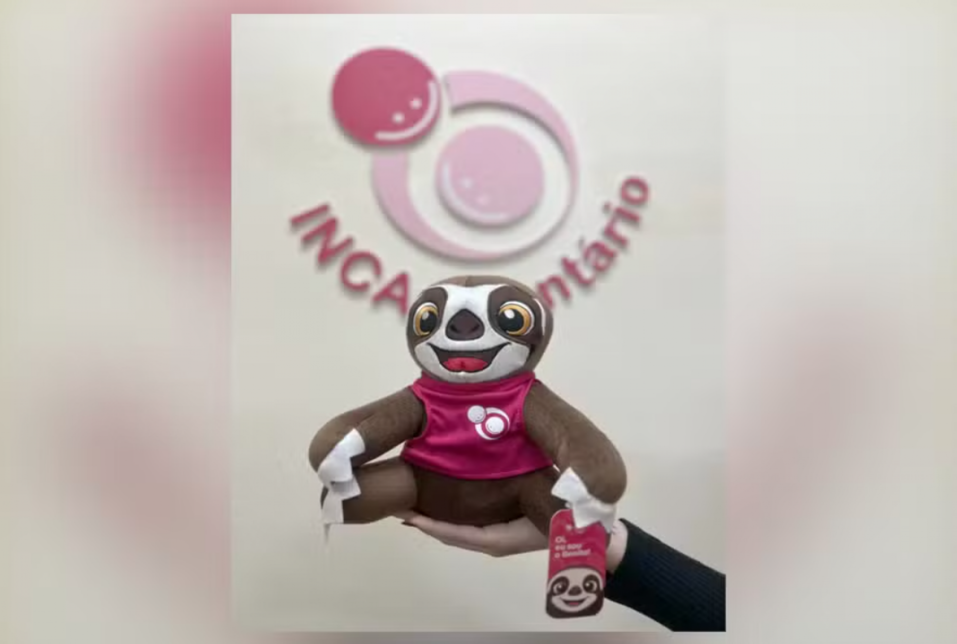 Novo mascote do INCAvolunt&aacute;rio representa o acolhimento, o respeito e o carinho durante o tratamento contra o c&acirc;ncer - Divulga&ccedil;&atilde;o