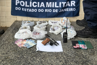 Dois homens são presos com pistola e drogas na Vila Ipiranga