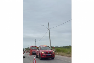 Ciclista morre atropelado na RJ-106, na altura de Botafogo, em Cabo Frio