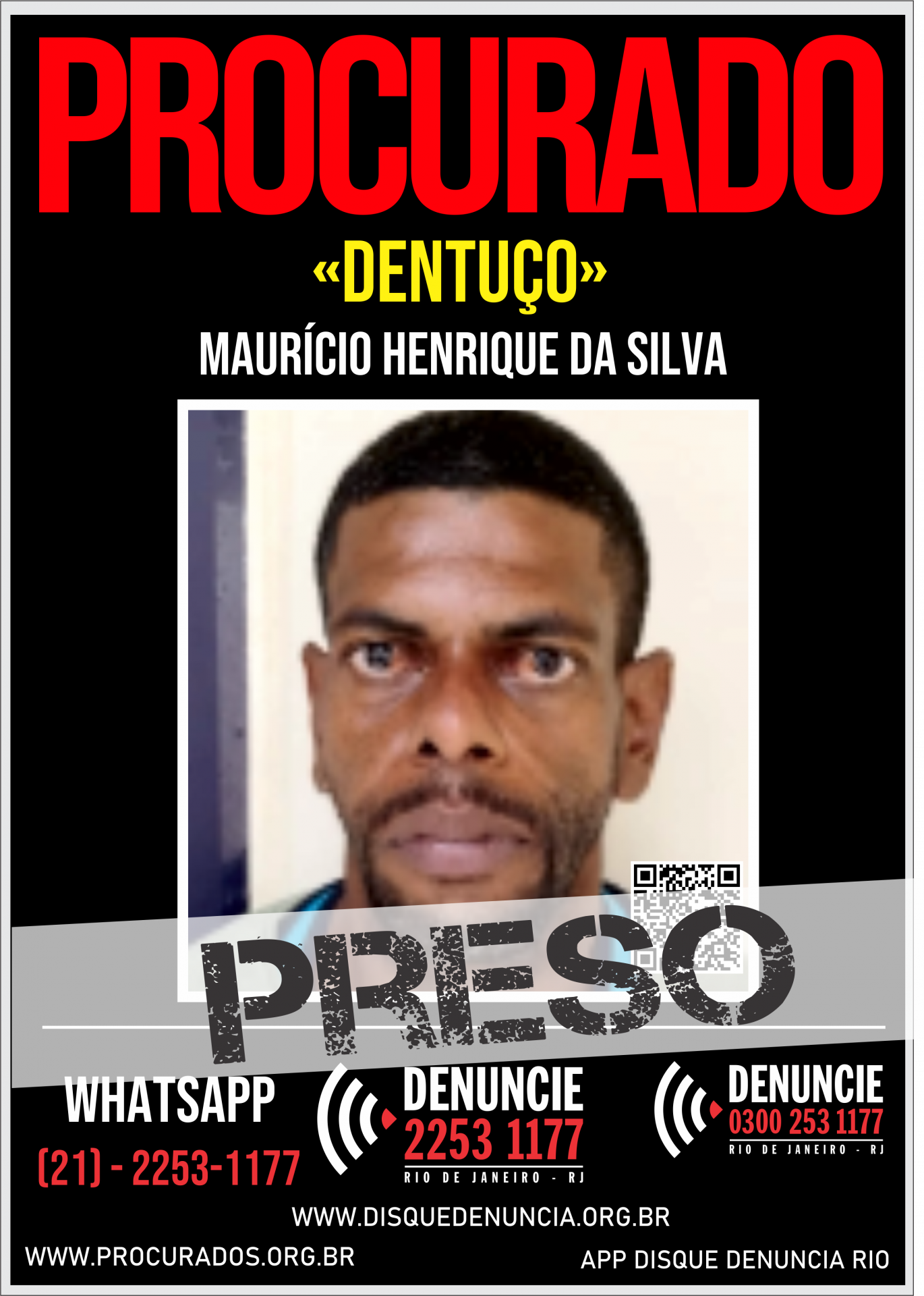 Maurício Henrique foi localizado por policiais penais na comunidade Parque Esperança