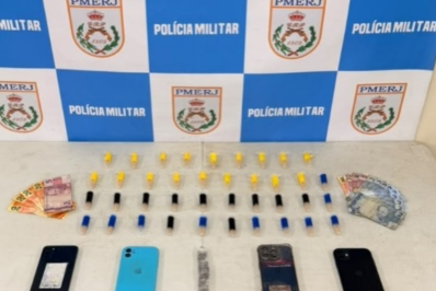 Dois homens são presos por tráfico de drogas em Volta Redonda