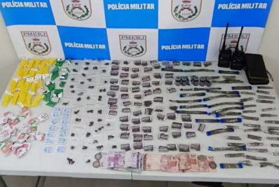 Jovem é preso com drogas após tentar fugir de abordagem