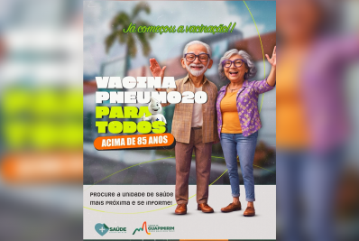 Guapimirim inicia imunização com a vacina Pneumo 20 em idosos