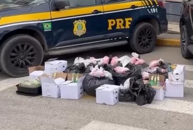 Fuga termina em prisão e apreensão de 59 kg de drogas em Araruama