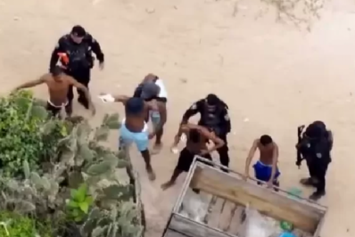 Drone ajuda a flagrar sete pessoas usando drogas na Praia do Forte