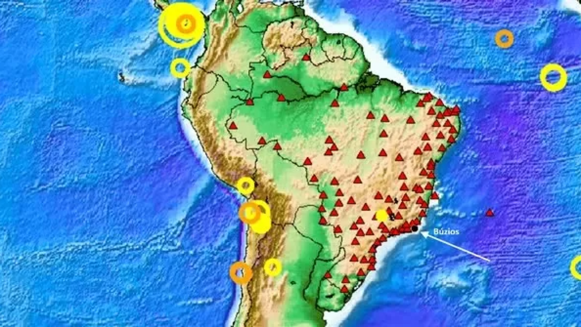 Tremor de magnitude 1,7 é confirmado em Búzios após relatos