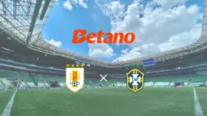 Imagem Uruguai x Brasil Ganhe até R$50.000 grátis na Betano