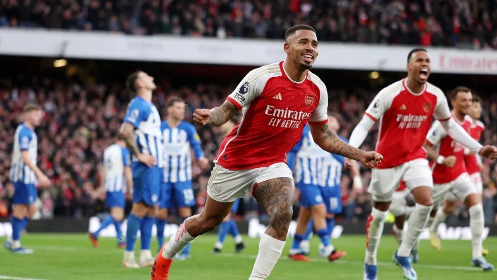 Arsenal x Ipswich Aposte no gol de Gabriel Jesus na Superbet